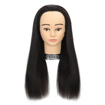 비너스가발 100%인모 18인치 미용사국가고시 통가발 블랙 연습용 / 시험, 100인모 18인치(시험/인모)