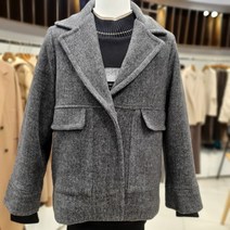 모스코나 MOJW22TZ106 테일러드카라자수모직숏자켓