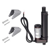 저전압 전기 모터 dc 12v 24v 모든 금속 기어 2.5a 30w 선형 액추에이터 100mm 스트로크 선형 브래킷 포함, 300mm 스트로크 길이, 12v 100n 60mm 초