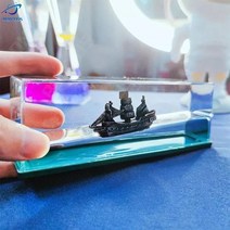 타이타닉 크루즈 선박 액체 드리프트 병 장식 모래 시계 책상 부동 장식 감압 장난감 선물엔틱소품 앤틱소품 디자인소품 실내인테리어소품 소품샵 장식소품 소품 빈티지소품 공간박스 엔틱, black Pearl