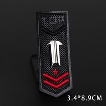 가죽스티커 인조가죽 수선패치 보수 스티커 테이프블랙 수제 3D 꿀벌 늑대 자수 패치 왕관 번호 금속 가죽, 09 N3-BT6466