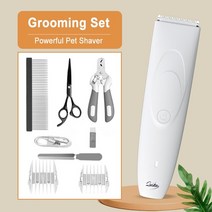 강아지 클리퍼 대형견 laika dog hair trimmers 바리깡 애견 미용기, 세트 2
