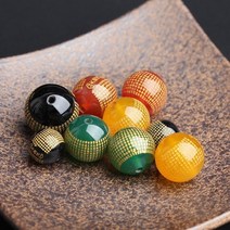 대비주 경전 원석 악세사리 불교 팔찌 만들기 비즈 팔찌 공예 DIY 재료 악세사리 부자재, 검정