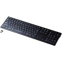 일본직발송 3. 산와 서플라이(SANWA SUPPLY) 산와 공급 무선 슬림 키보드 USB 연결 일본어 배열 112 키 팬, One Size