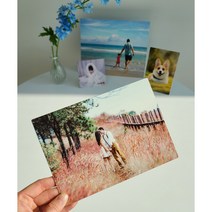 [메탈액자] 주문제작 슬림 탁상용액자 우드액자 웨딩 돌잔치 백일 포토테이블, 슬림형 [직사각], 가로