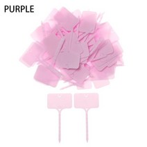 비닐하우스자재 모양 정원 레이블 원 예 식물 분류 마커 정렬 모 종 태그 온실 보육 냄비 쓰기 접시, Purple