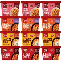 동원 떡볶이의신 컵 떡볶이4종 (매콤달콤+고소한치즈+로제+더매운), 3세트