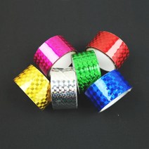 낚시 홀로그램 테이프 6가지 색상 야광 반짝이 채비 형광 테이프, 홀로그램 테이프[그린]