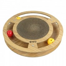 캣공방 우드 서클 고양이스크래쳐 골판지 장난감 J18 203845ea, 1, 본상품선택