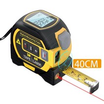 측정 수평계 3in1 Laser Rangefinder 5m Tape Meas가정용e Ruler LCD Display with Ba조절light Distance M, 03 40cm