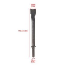 치즐 라운드 핸들 스틸 표준 175 생크 401 타입 에어 셔블 에어 해머 녹제거기 190mm, CHINA, C