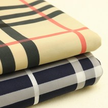 아이스원단 냉감 벤츄리 체크원단 스판 기능성, 베이지, 1개