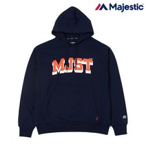 [마제스틱] ML183UCAMT008 MJST 로고 후디드 스웨트셔츠, 제품:마제스틱 ML183UCAMT008 후드티 / 사이즈:(95)