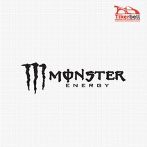 할로윈 캠핑 Monster Energy 차량 데칼스티커 초보운전 내차꾸미기 문구 인테리어 텍스트, 소형, 옐로우