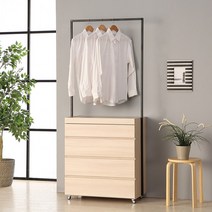 가구샘 메이플 800 4단 이동식 행거 아일랜드수납장 B2681 수도권무료배송, 상세페이지 참조