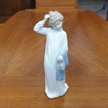 (엔틱/빈티지) 스페인 야드로 나오 도자기 인형 피겨린(씻기 싫은 아이)