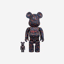 [정품] 베어브릭 x 뮤베일 스트로베리 패턴 100% & 400% 세트 Bearbrick Muveil Strawberry Pattern Set 1204994