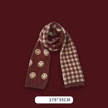 크리스마스 목도리 러블리 심플 레드머플러 빈티지 체크 스카프 머플러 숄 양털 남성 여자 커플 겨울 울 스카프 부드러운 간편한 목도리매는법 가을겨울 짧은목도리 6color