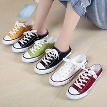 셀러허브 여성패션 [짝꿍닷컴] 여성 데일리 무지퍼셀 뮬 스니커즈 ZG8004