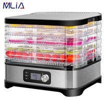 야채 건조기 가정용 과일 버섯 건조기전기 400W 5 트레이 탈수기 기계 디지털 타이머 및 온도 제어 과일, 02 UK PLUG