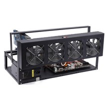 GPU케이스 6812gpu 거치대 8Cal 다이렉트 플랫폼 오픈박스 멀티 그래픽 카드 B250 메인보드 00194688, 블랙, 패키지 1