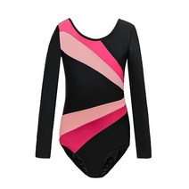 여아용 체조 레오타드 운동복 액티브웨어 발레용 원피스 의상 G, 130(8-9T), Gymnastics Leotards C