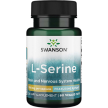스완슨 울트라 아지퓨어 L-세린 500mg 베지 캡슐, 60개입, 1개
