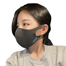 운동선수 연애인 마스크 쿨링 달리기 사계절 숨구멍 야구 테니스 마라톤 트레이닝 구리원사 스포츠마스크, 스트랩(일반형) 청록색 (2개)