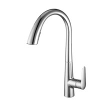 ULA크롬/블랙 주방 수도꼭지 주둥이 냉온수 믹서 탭 360 도 유연한 노즐, [01] A11327