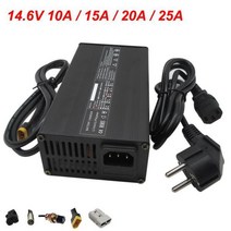 인산철배터리 14.6V 10A 15A 20A 25A 30A LiFePO4 배터리 스마트 충전기 4S 12V LFP 철 인산염 Ebike 에너, 06 3PIN_01 14.6V 10A