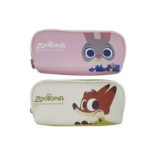 디즈니 캐릭터 라운드 삼각필통 주토피아, 핑크, 1개