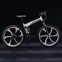 초경량 접이식자전거 휴대용 미니벨로 사이클 21/24/27/30 속도 접이식 산악 자전거 소프트 테일 프레임 24, 04 MODEL 4_02 26in_02 24