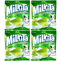 [밀키타] Milkita 캔디 멜론 밀크 80g, 4개