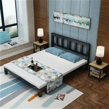 침대 프레임 철제 서랍침대 조립식 자취방 킹 호텔식 흙침대 싱글 수납 서랍침대 원목 평상형 높은 더블 l, B