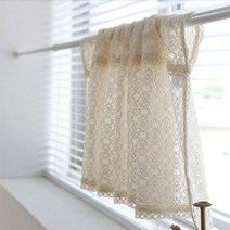 노렌 가리개 작은창커튼 주방 레이스 바란스 반커튼 책장커텐 세탁실 다용도실 선반 수납장