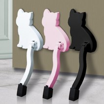 무타공 펫 자석 도어스토퍼 국내생산 부착식 현관문 인테리어 말발굽, 화이트