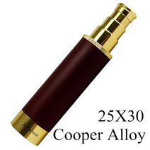 우주 천체 망원경 만원경 캠핑용 강력한 HD 단안 25x3 0/40/50mm 휴대용 캐리비안의 텔레스코픽 해적 Lll 야간 비전 해상, 01 25X30 Cooper Alloy