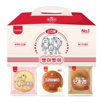 [삼립]빵야빵야 삼립빵 삼총사 골라담기 12봉[단팥빵/크림빵/보름달빵], 각 4봉씩 12봉