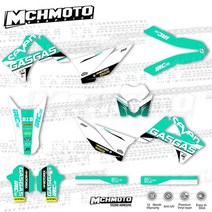 사용자 정의 팀 그래픽 배경용 mchmfg gasgas 용 데칼 스티커 키트 ec2010 2011 데칼 스티커, 10-11ec MC 스타일 3