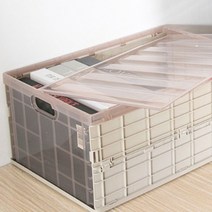 투명 폴딩박스 플라스틱 수납함, 쿠팡 대_핑크, 쿠팡 본상품선택