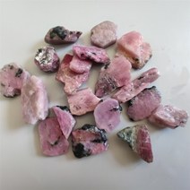 콩 자갈 바닥 흑 백 진짜 희귀 커런덤 천연 보석 보석 만들기 레드 루비 거친 표본 돌, 8-15mm(고품질), 30g