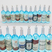 미니어처 샴페인 양주 술병 스카이블루 랜덤 2개세트 공방 소품 납골당꾸미기 미니어쳐