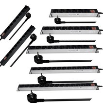 현대 알루미늄 블랙탭 서버탭 6구 8구 10구 12구 14구 멀티탭, 1.5m, 01. 블랙 멀티탭 8구(과부하차단)