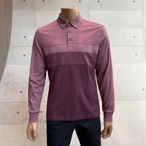 인디안 기본형 카라 티셔츠 그라데이션 패턴 긴팔 티셔츠 MITALXF8301