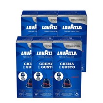 라바짜 크레마 E 구스토 네스프레소 호환 30캡슐 Lavazza Crema E Gusto Nespresso Compatible Coffee, 6팩