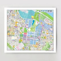 [지번]서울시 강서구 마곡 지역 안내도 150cm x 132cm SE, 1.종이코팅
