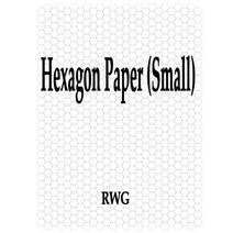 (영문도서) Hexagon Paper (Small): 50 Pages 8.5 X 11 Paperback, Rwg Publishing, English, 9781607969167