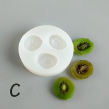 안산 공방 캔들왁스 캔들 DIY 말린 과일 양초 실리콘 금형 대추 키위 바나나 슬라이스 3D 너트 초콜릿 퐁당 QQ 캔디 비누 만들기 시뮬레이션 음식, c