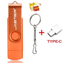 짱구usb 샌디스크usb 사용자 정의 로고 OTG 마이크로 USB 플래시 드라이브 64GB 스마트 폰 외장형 스토리지 키 체인 TYPE-C 펜 32GB 메모리 스틱 16GB, 10 Orange_02 8GB