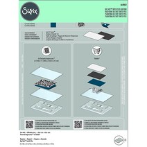 Sizzix Tim Holtz의 3D 텍스처 페이드 엠보싱 폴더 미니 조약돌 665461 빅 샷 스위치 플러스 액세서리 플랫폼 표준 멀티컬러 [관부가세 포함] 708335